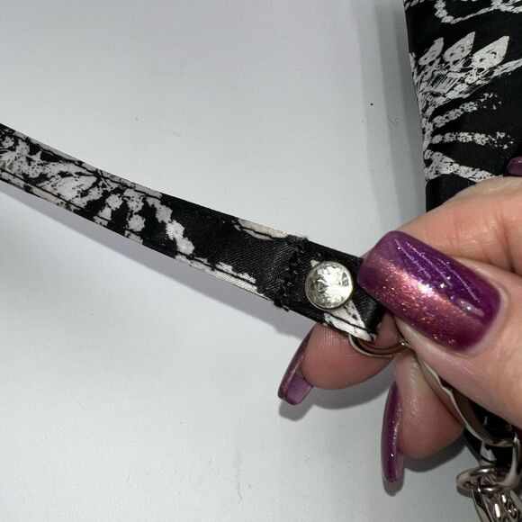 Erickson Beamon Satin and Rhinestoned Wristlet Pouch - Picture 5 of 8